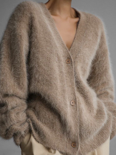 Celeste Plush Fuzzy Cardigan