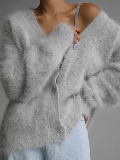 Celeste Plush Fuzzy Cardigan