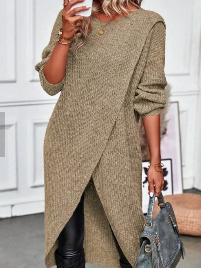 ARIA KNIT WRAP DRESS