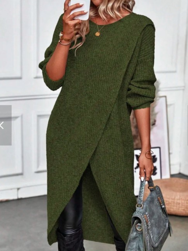 ARIA KNIT WRAP DRESS