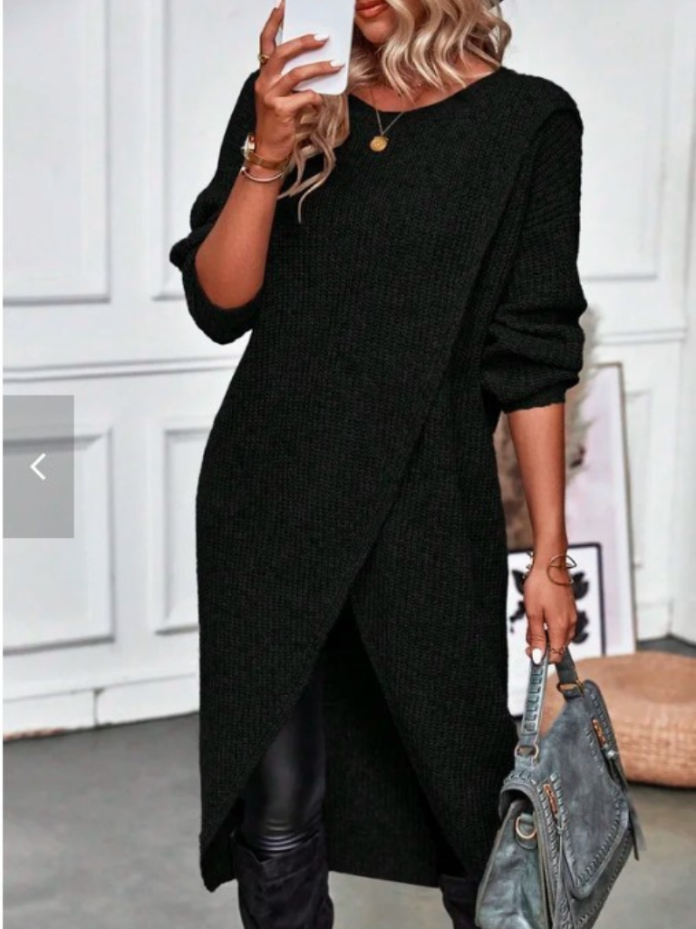 ARIA KNIT WRAP DRESS