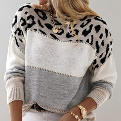 PASCA | Casual Sweater with Leopard Print