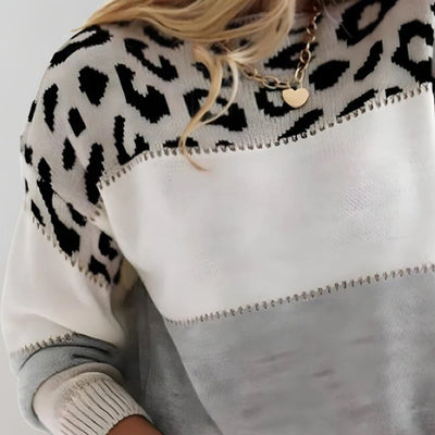 PASCA | Casual Sweater with Leopard Print