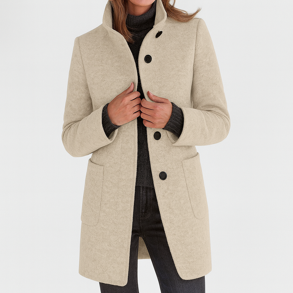 LIDIA™ | Wool Blend Jacket for Everyday Elegance