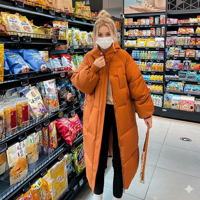 GIGATY™ - Classic Hooded Long Puffer Coat