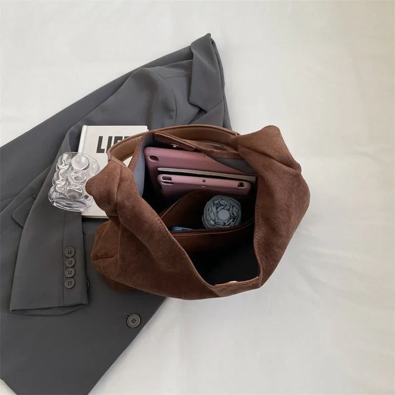 Abigail Suede Tote Bag
