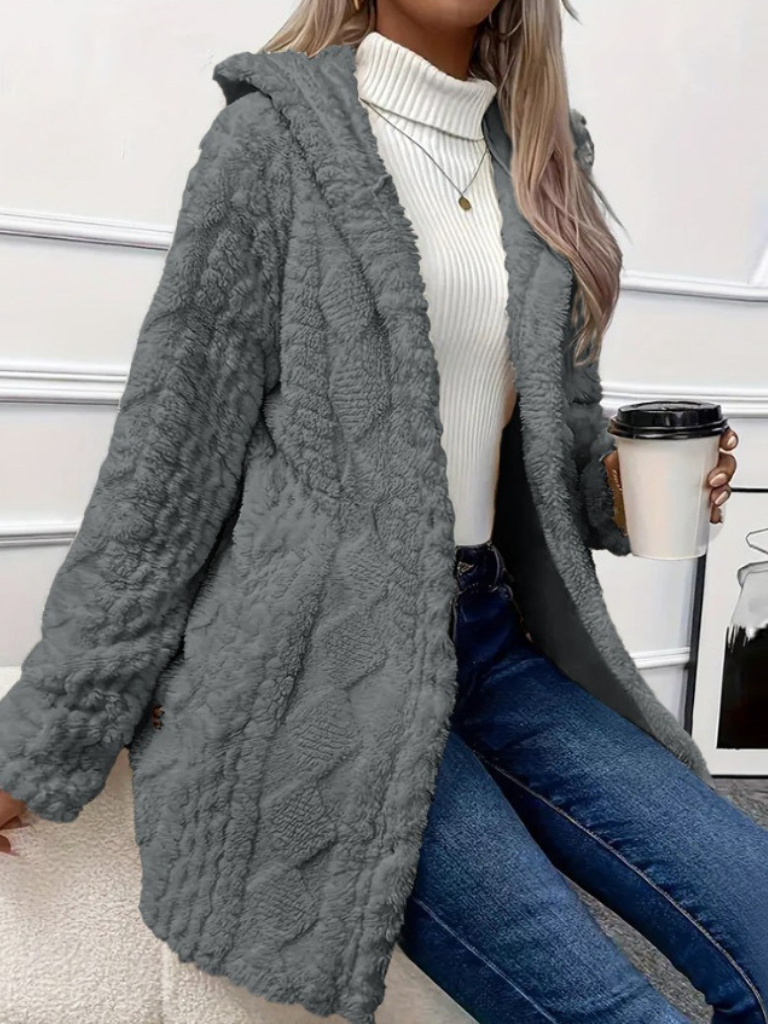 Laura Hooded Cardigan Coat