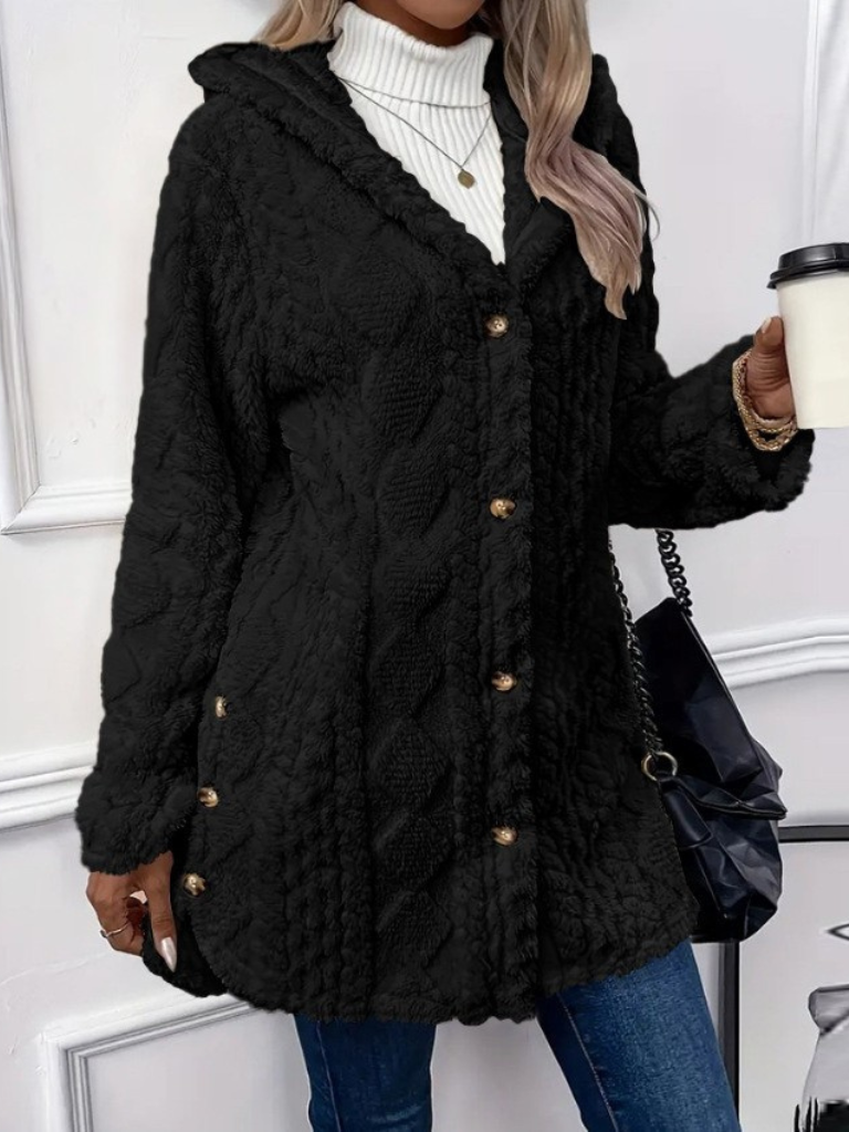 Laura Hooded Cardigan Coat