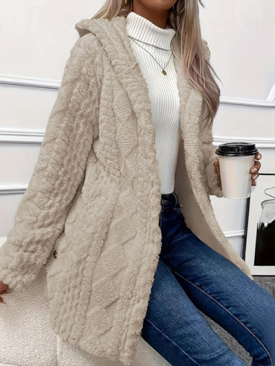 Laura Hooded Cardigan Coat