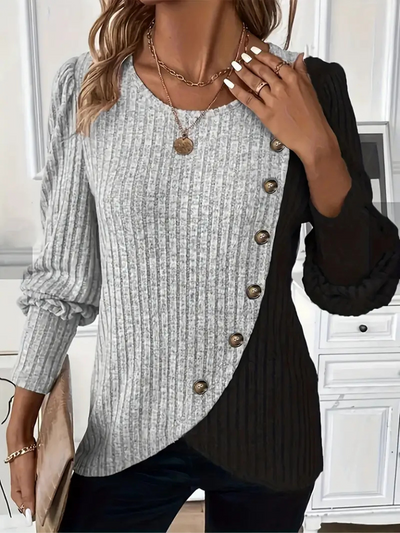 KAIA LONGSLEEVE CASUAL KNIT TOP