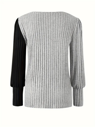 KAIA COMFORTABLE LONGSLEEVE KNIT TOP