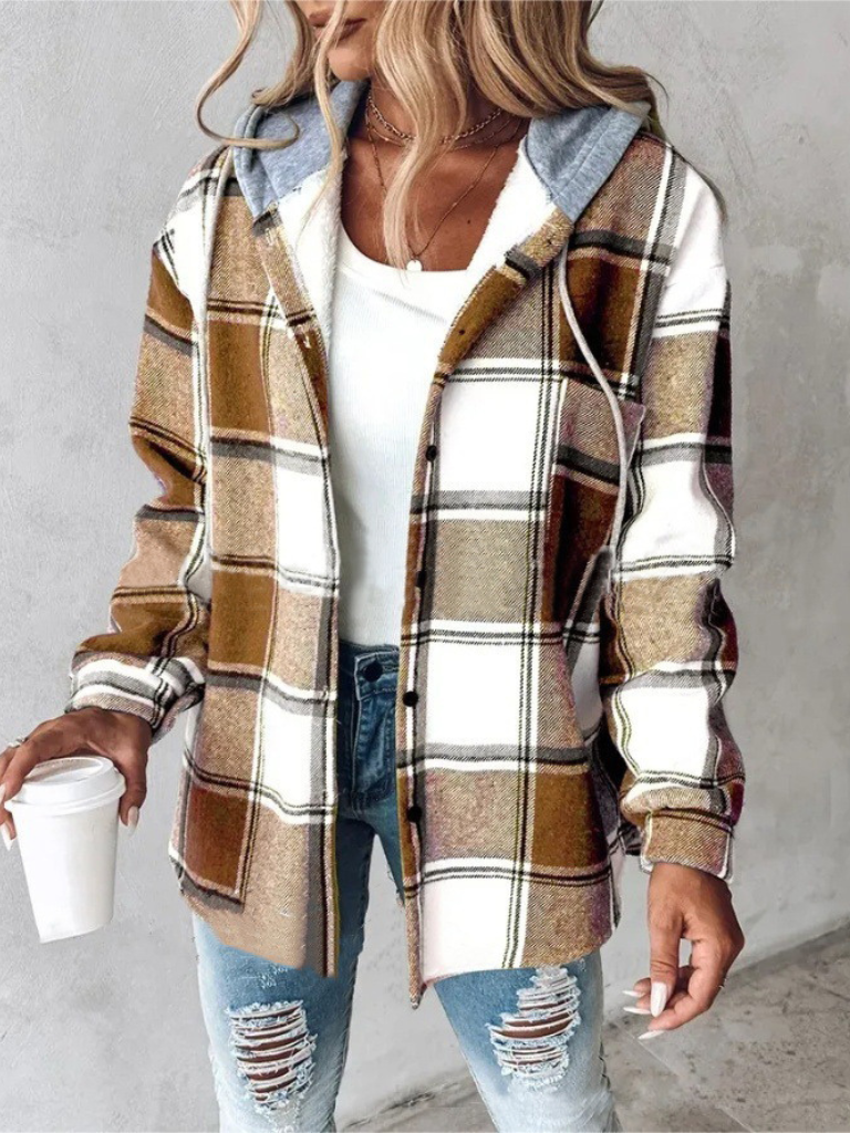 Camden Plaid Hooded Jacket