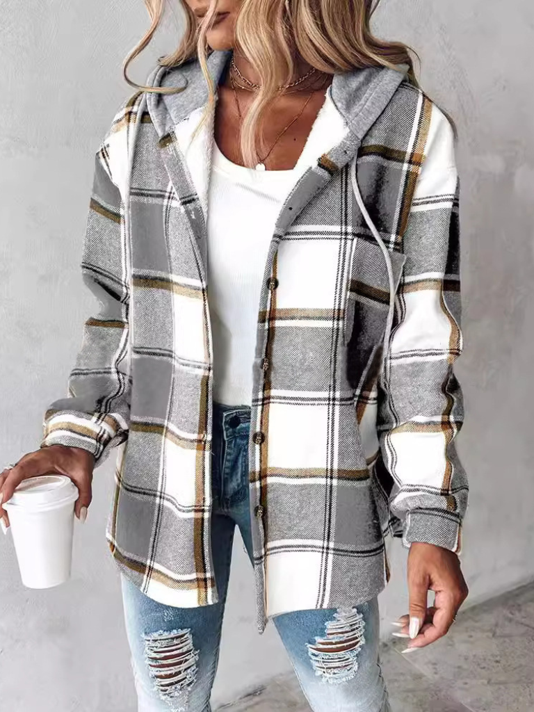 Camden Plaid Hooded Jacket