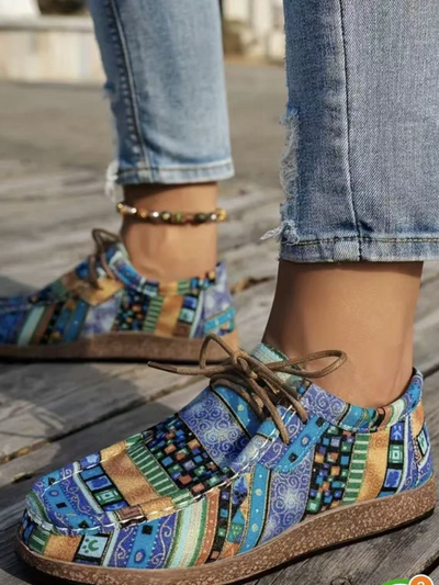 Comfortable Printed Loafers by MAYA