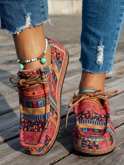 Comfortable Printed Loafers by MAYA