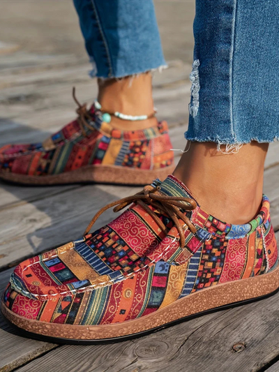 Comfortable Printed Loafers by MAYA