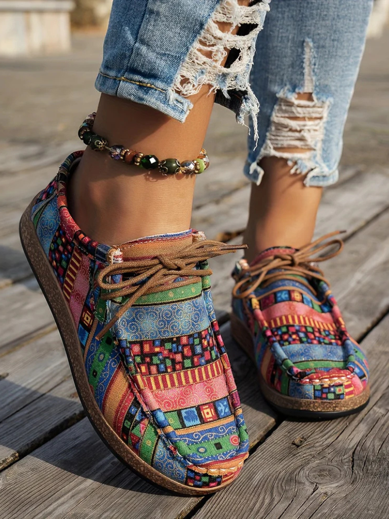 Comfortable Printed Loafers by MAYA