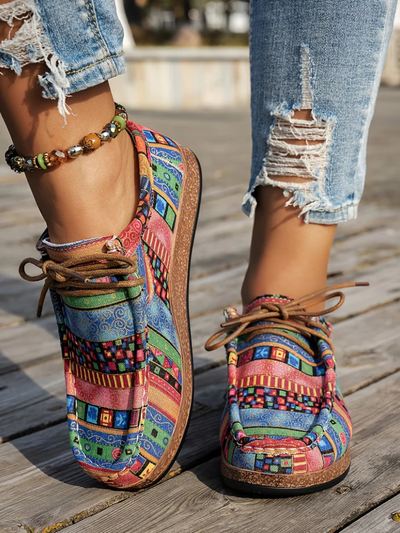 Comfortable Printed Loafers by MAYA