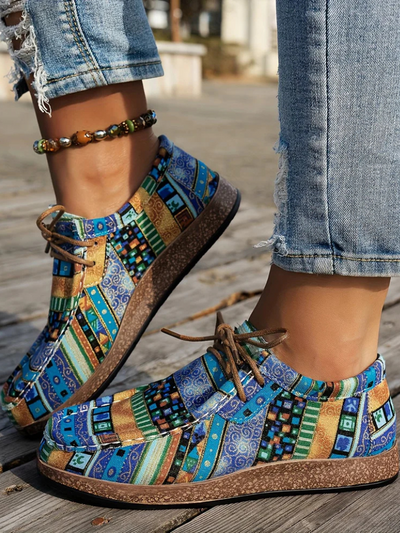 Comfortable Printed Loafers by MAYA