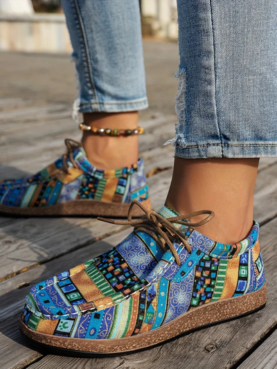 Comfortable Printed Loafers by MAYA