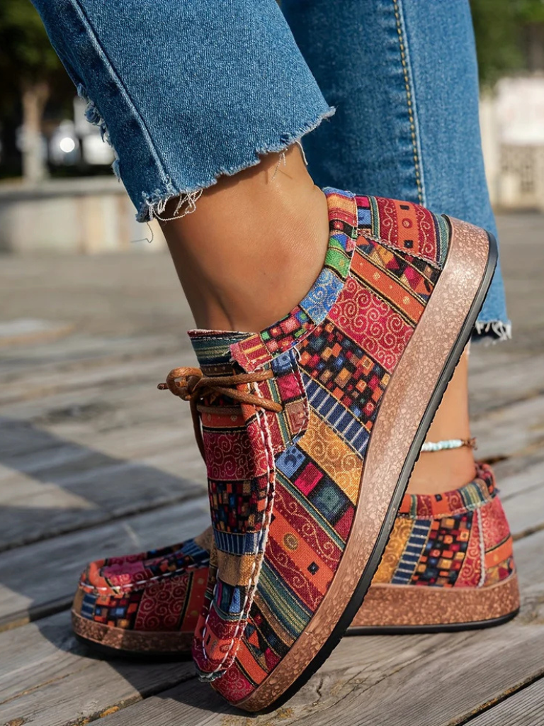 Comfortable Printed Loafers by MAYA