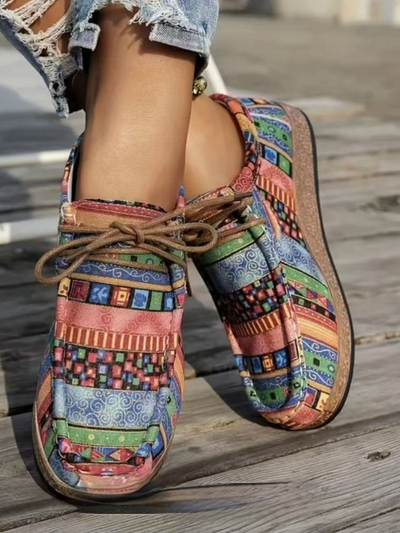 Comfortable Printed Loafers by MAYA