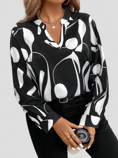LYRA Satin Finish Blouse