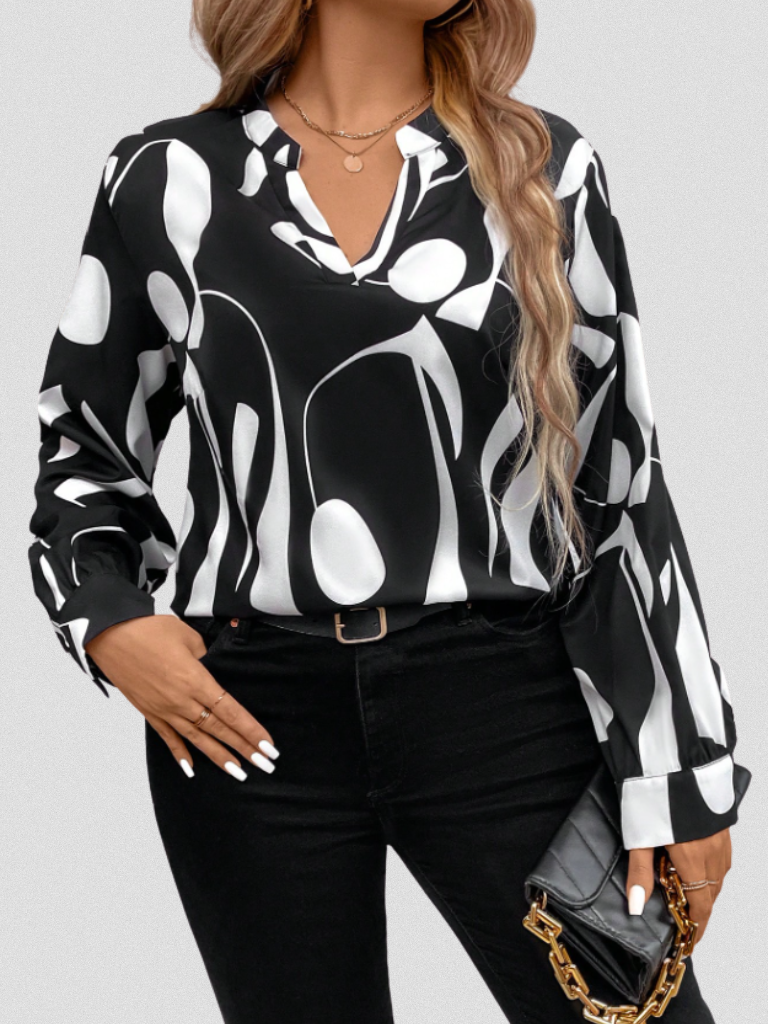 LYRA Satin Finish Blouse