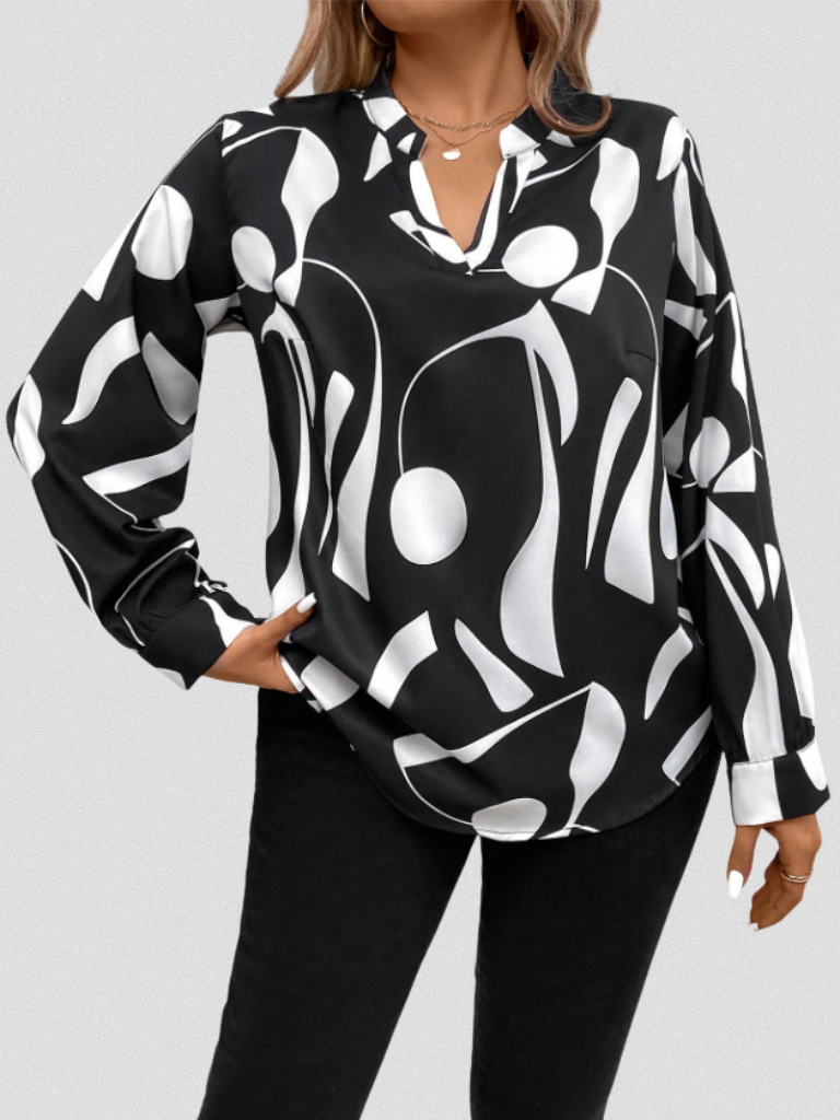 LYRA Satin Finish Blouse