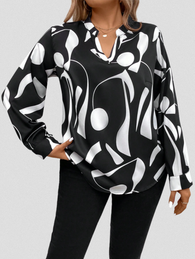 LYRA Satin Finish Blouse