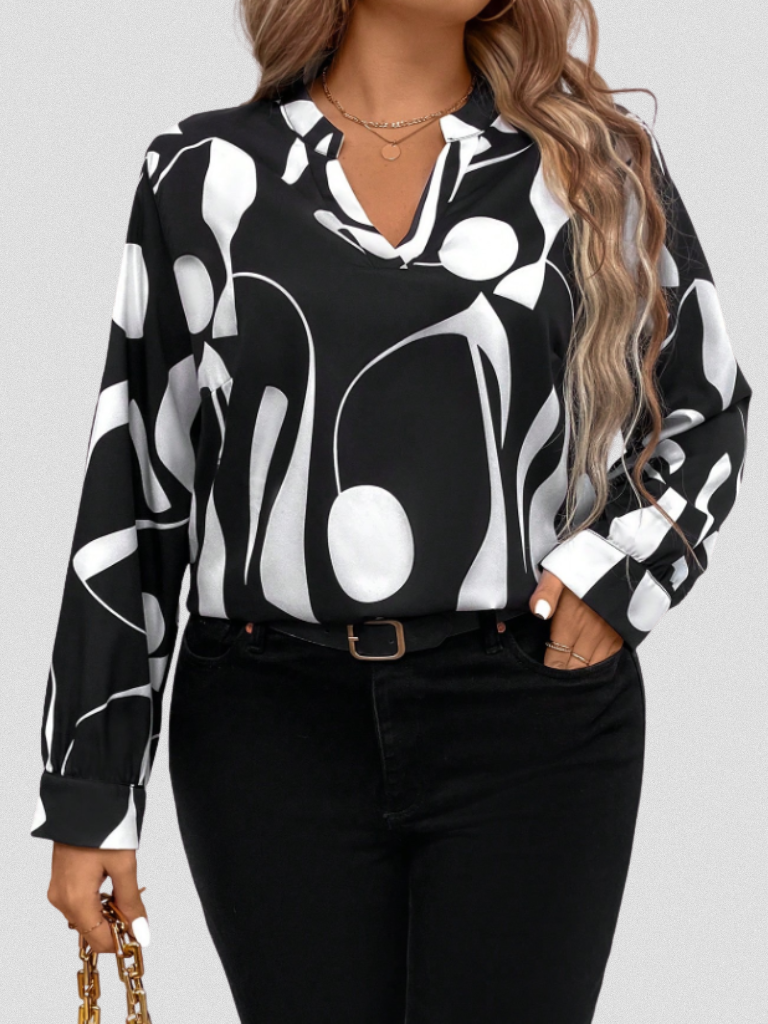 LYRA Satin Finish Blouse