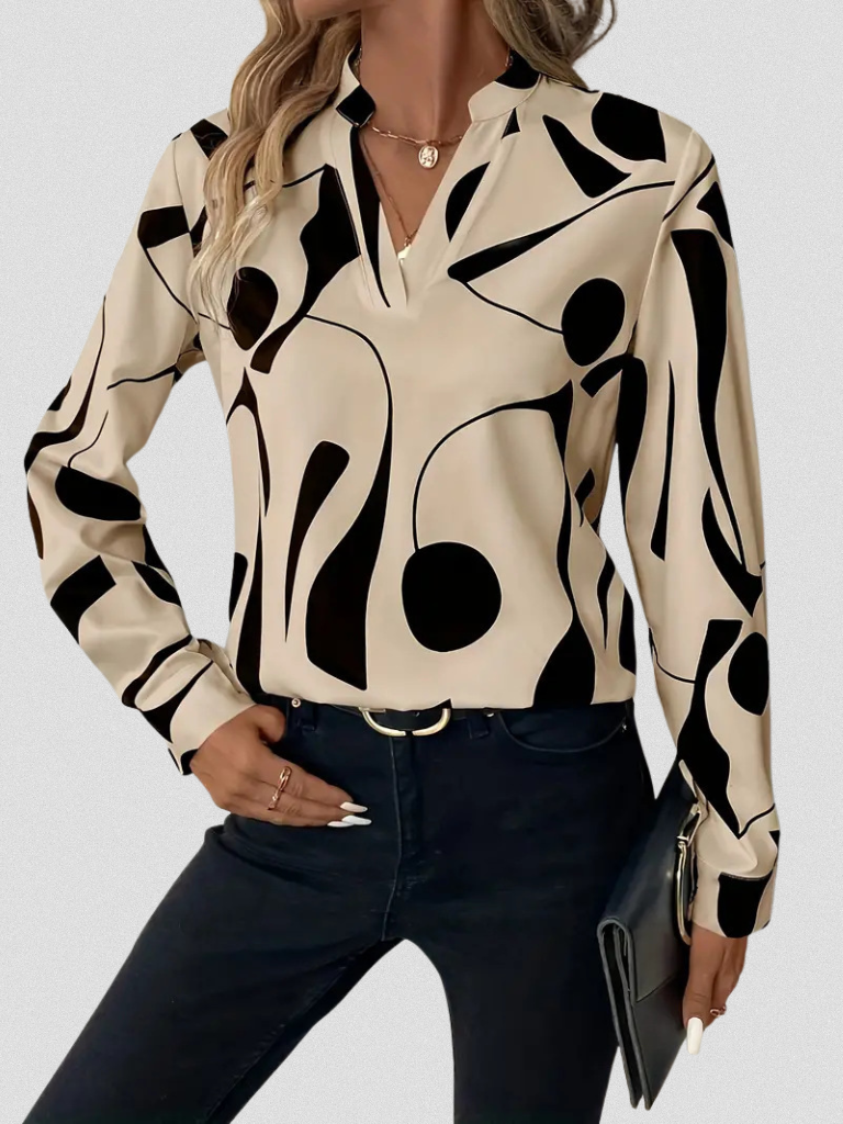 LYRA Satin Finish Blouse