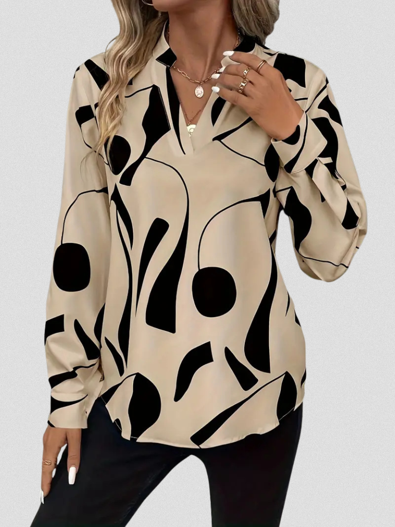 LYRA Satin Finish Blouse