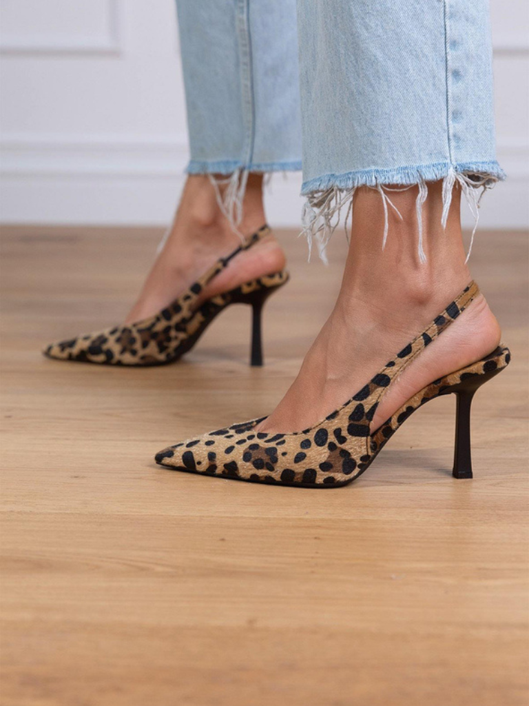 ISABELLE POINTED-TOE SLINGBACK PUMPS