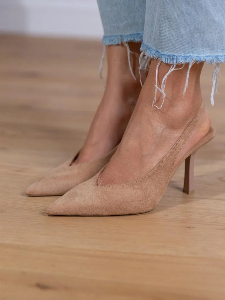 ISABELLE POINTED-TOE SLINGBACK PUMPS