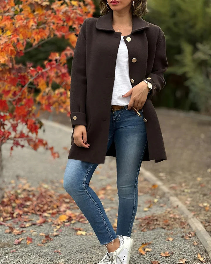 MOANA | Classic oversized coat with bow details