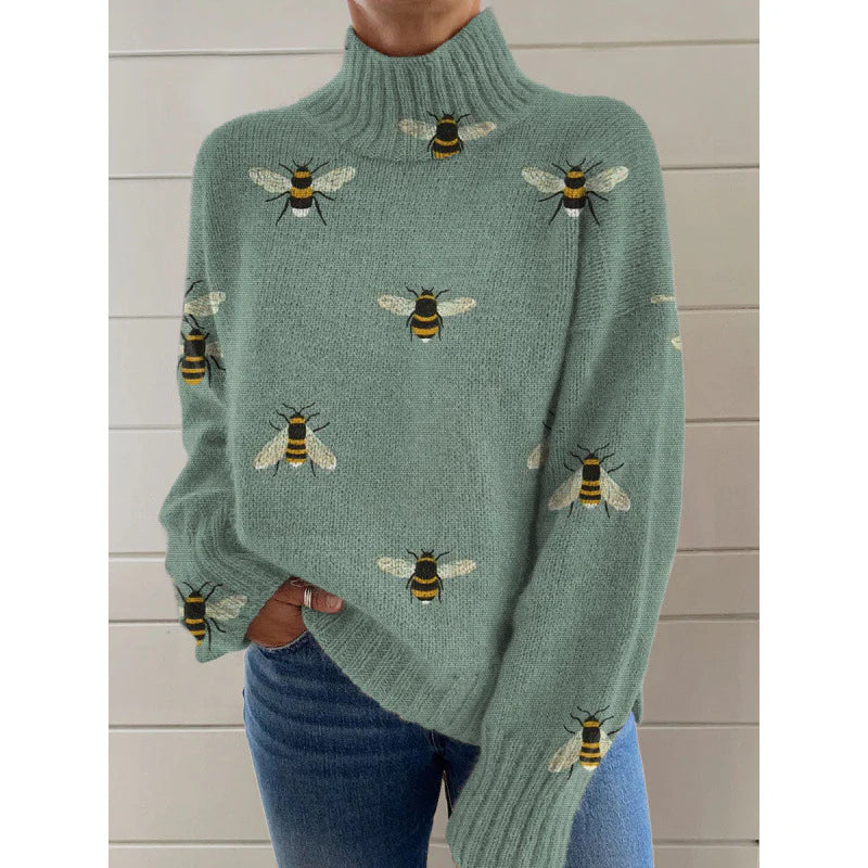 JULIA™ | Cozy Knitted Sweater with Playful Bee-Inspired Design