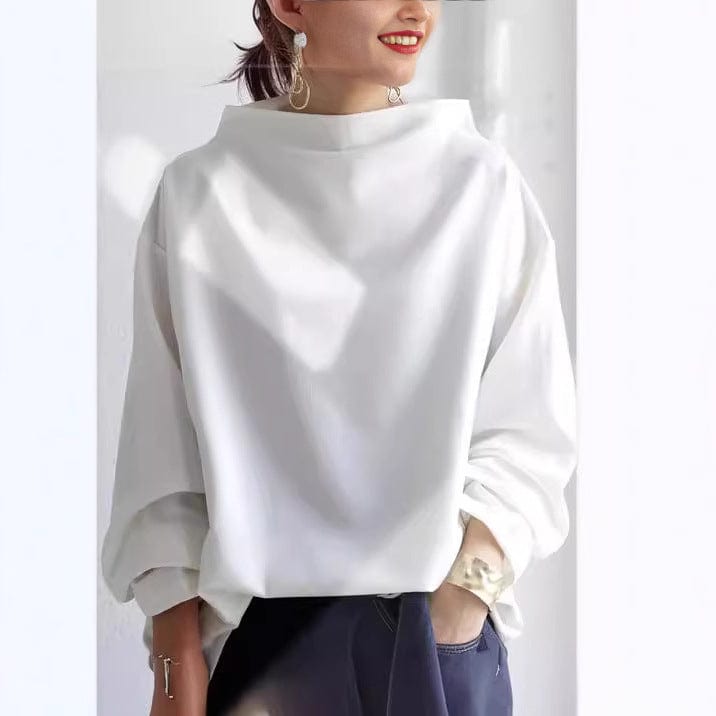 Élise – Elegant High Neck Top