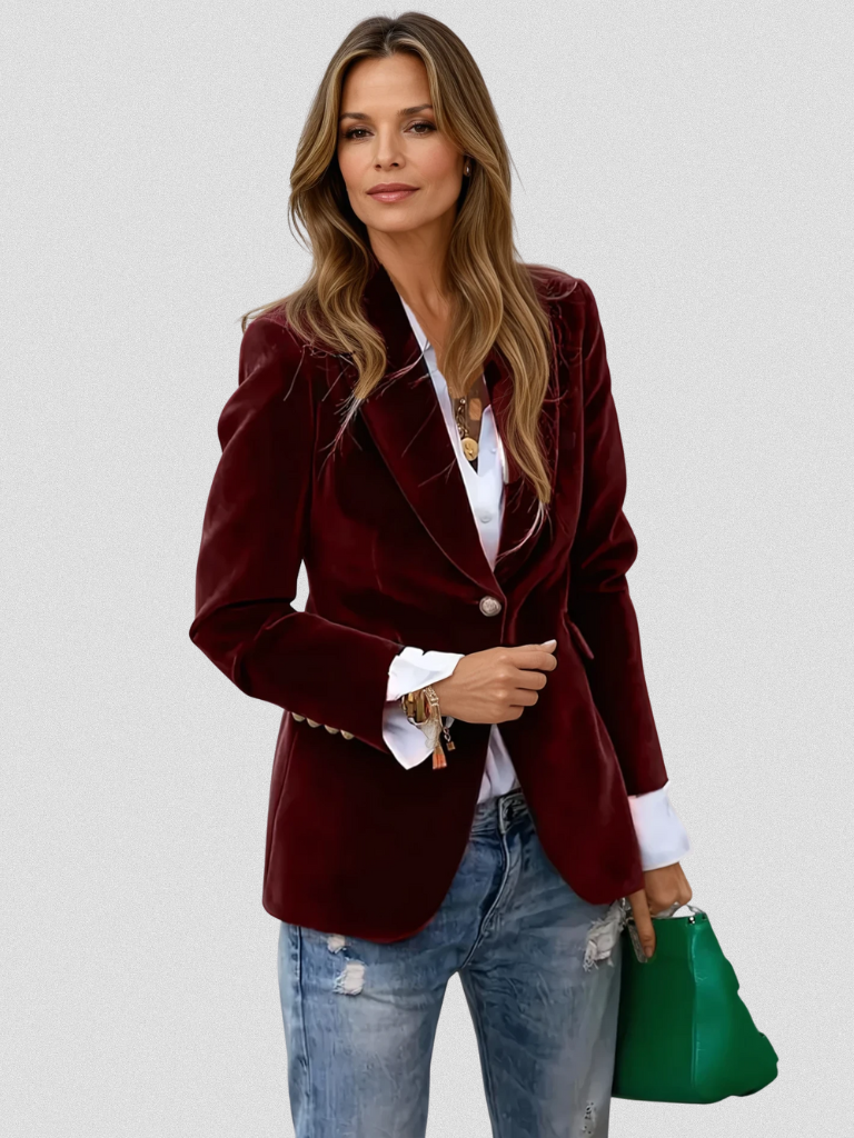Velvet Blazer in Slim Fit - LUNA Collection