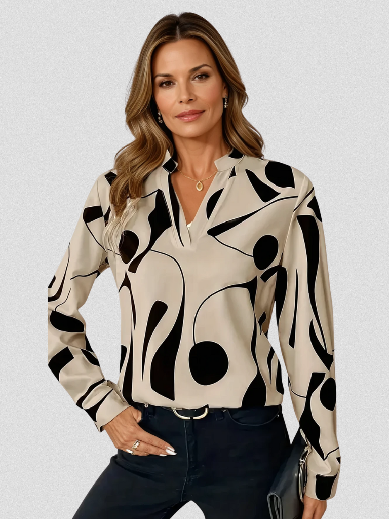 LYRA Satin Finish Blouse