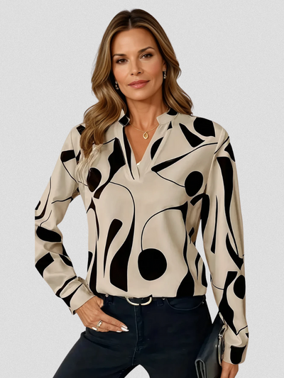 LYRA Satin Finish Blouse