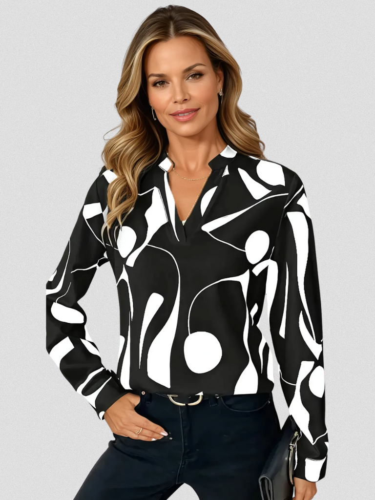 LYRA Satin Finish Blouse
