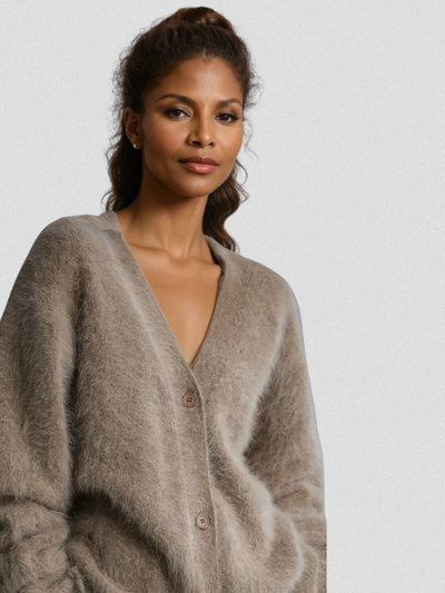 Celeste Plush Fuzzy Cardigan