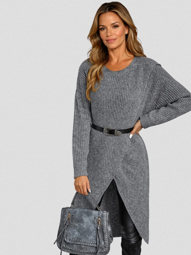 ARIA KNIT WRAP DRESS