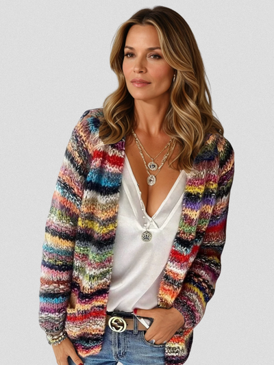 ISA Colorful Layers Cardigan
