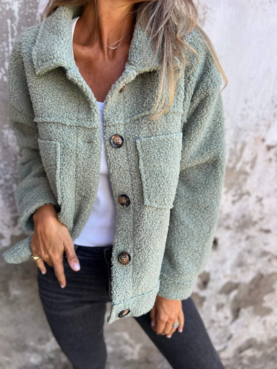 Cozy Sherpa Jacket by Sandra