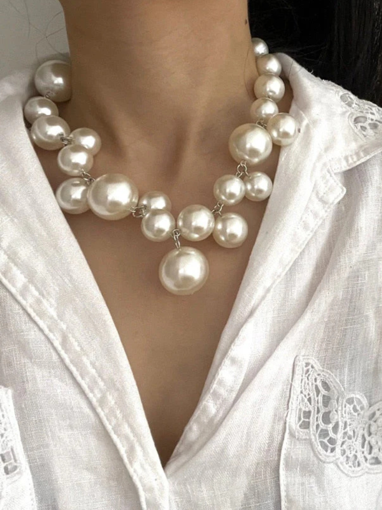 Maria Statement Pearl Necklace