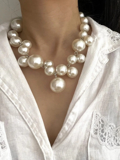 Maria Statement Pearl Necklace