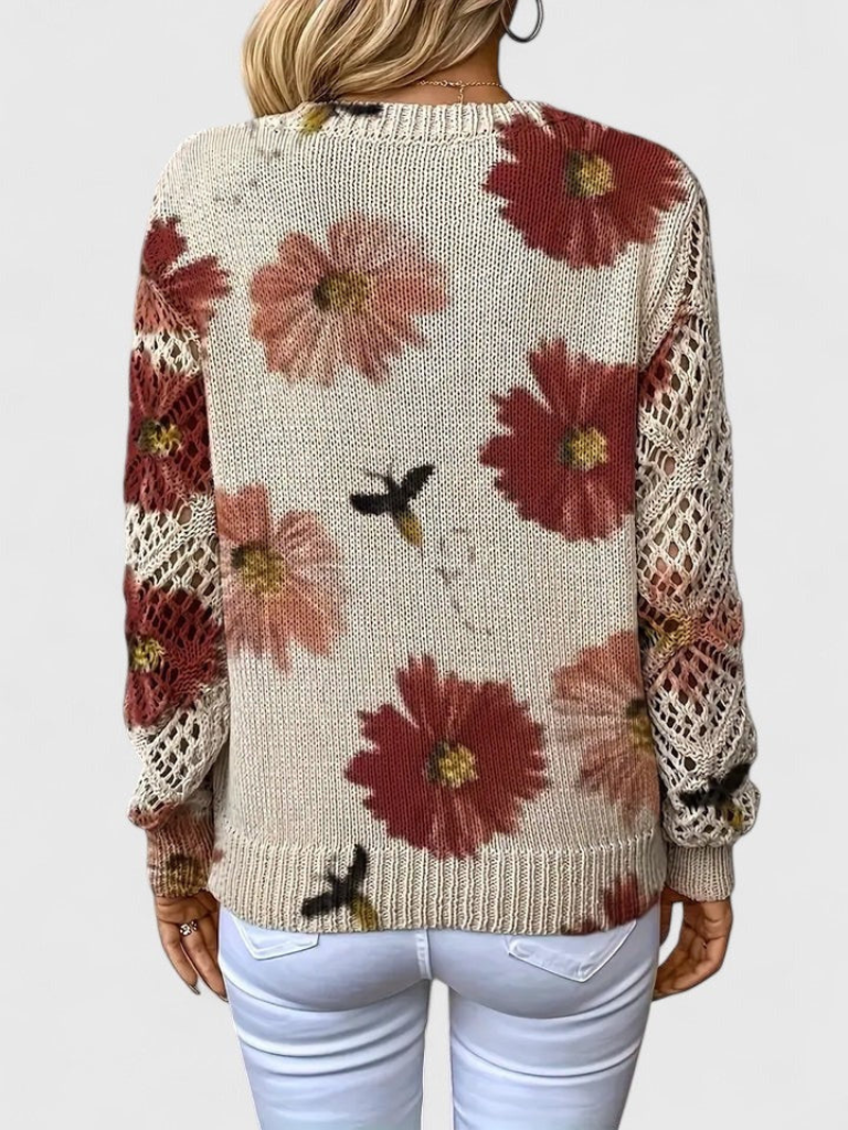 Maribelle Floral Knit Sweater