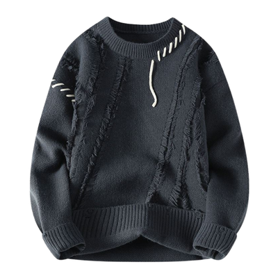 Premium Sweater with Ribbed Finish